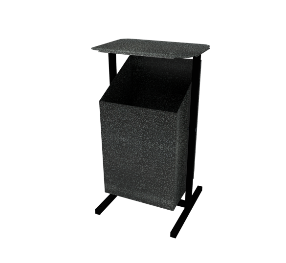 Металлическая урна «Уралочка 2 с крышкой» 